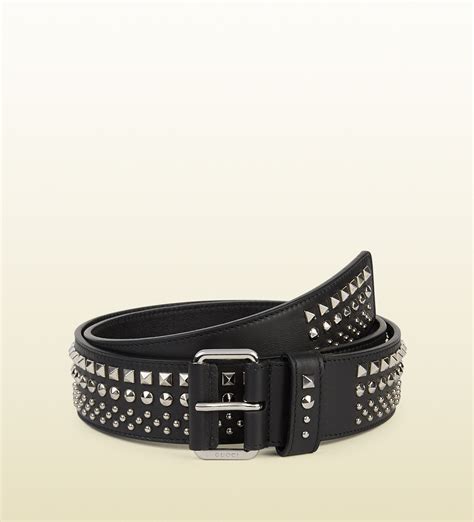 gucci studded belt|belt gucci for men.